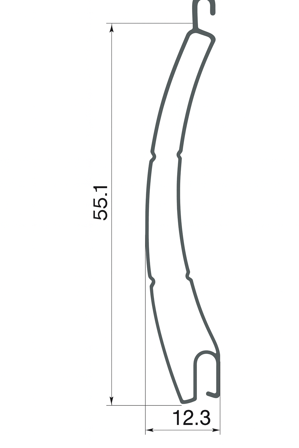 شريحة شيش حصيرة 5.5 سم